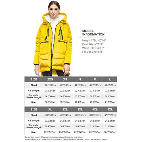 Orolay Women's Thickened Down Jacket Yellow (Apparel)sec1